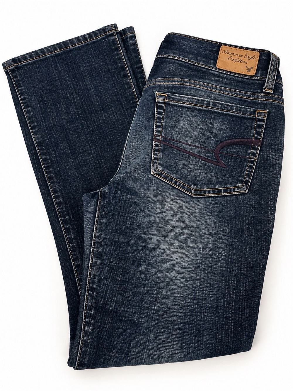 American Eagle Outfitters Size 8 Original Bootcut Stretch Dark Wash Jeans